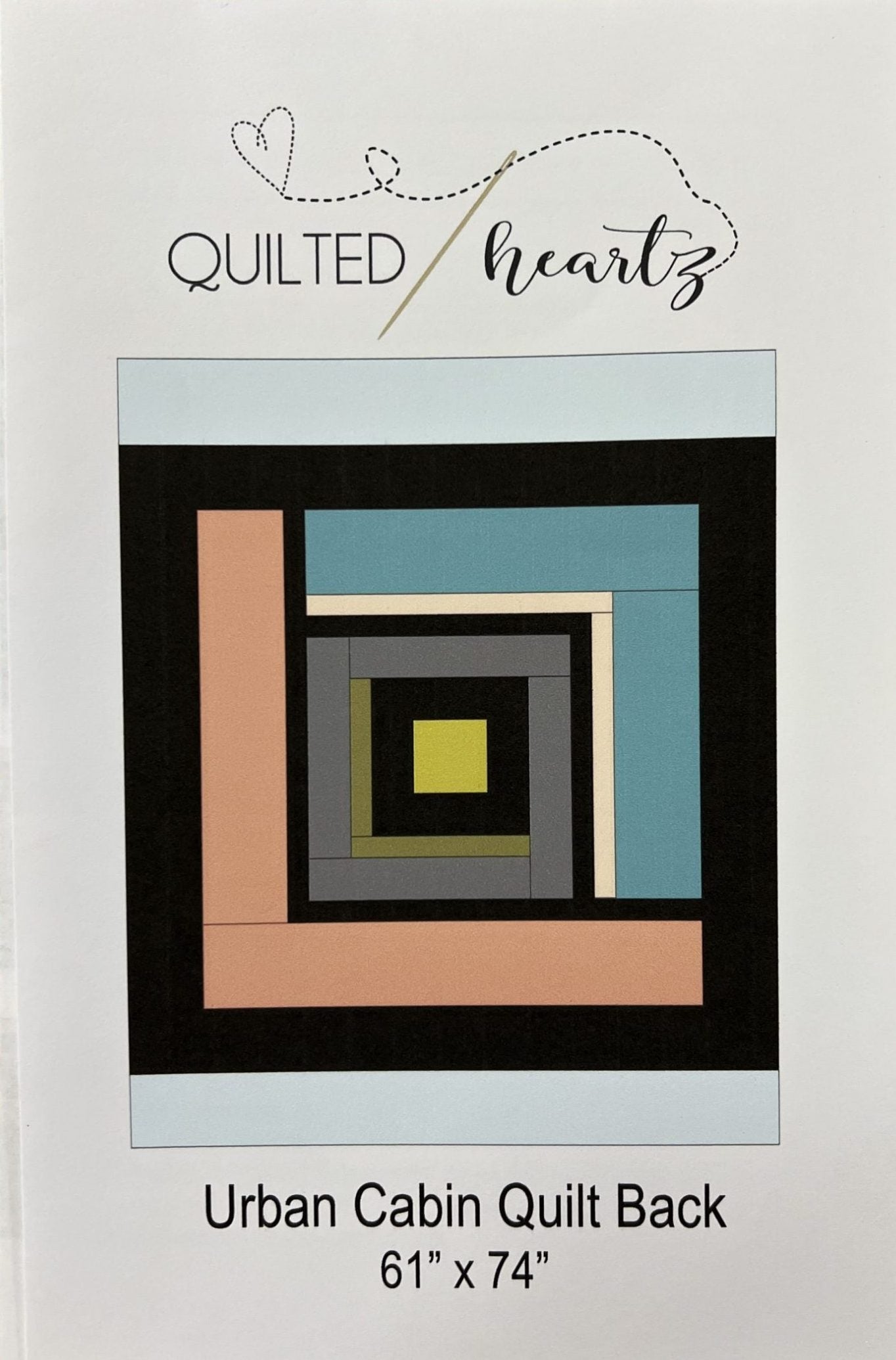 Urban Cabin Quilt Back Pattern (Digital Copy Only)