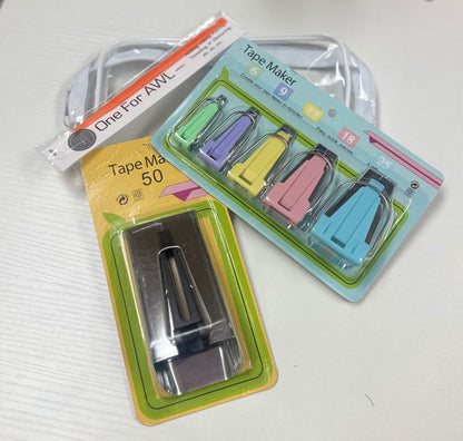 Bias Tape Makers & Awl Set