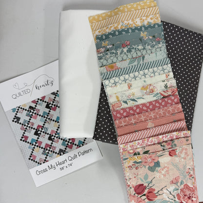 Cross My Heart Quilt Kit