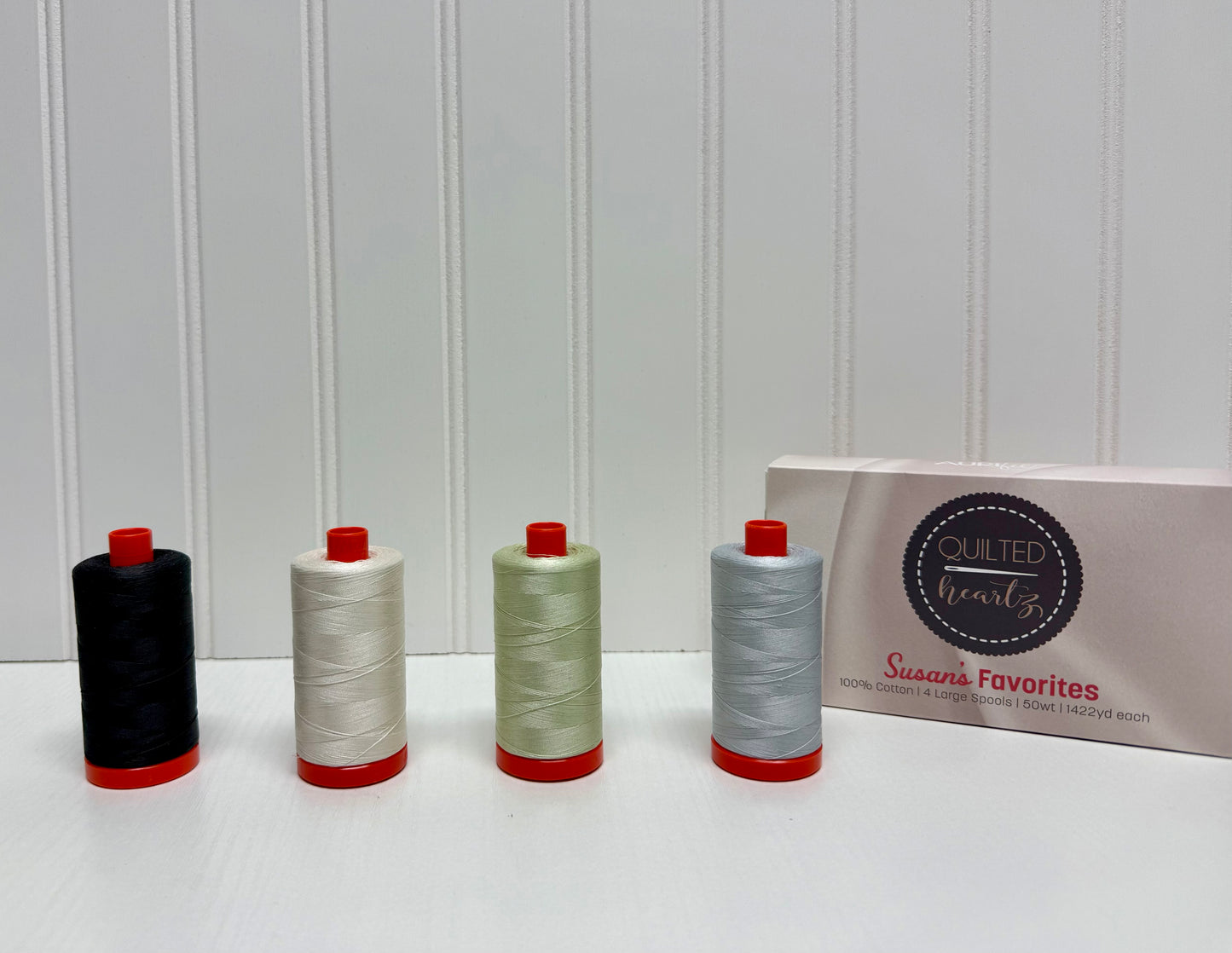 Quilted Heartz Aurifil Thread
